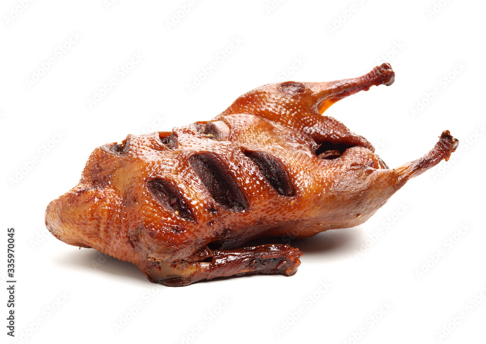 Shanghai Sauce duck on white background 