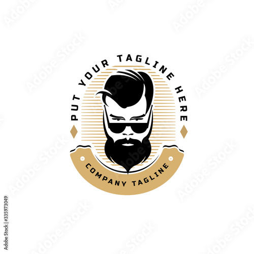  Barbershop vintage Logo template 