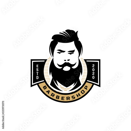  Barbershop vintage Logo template 