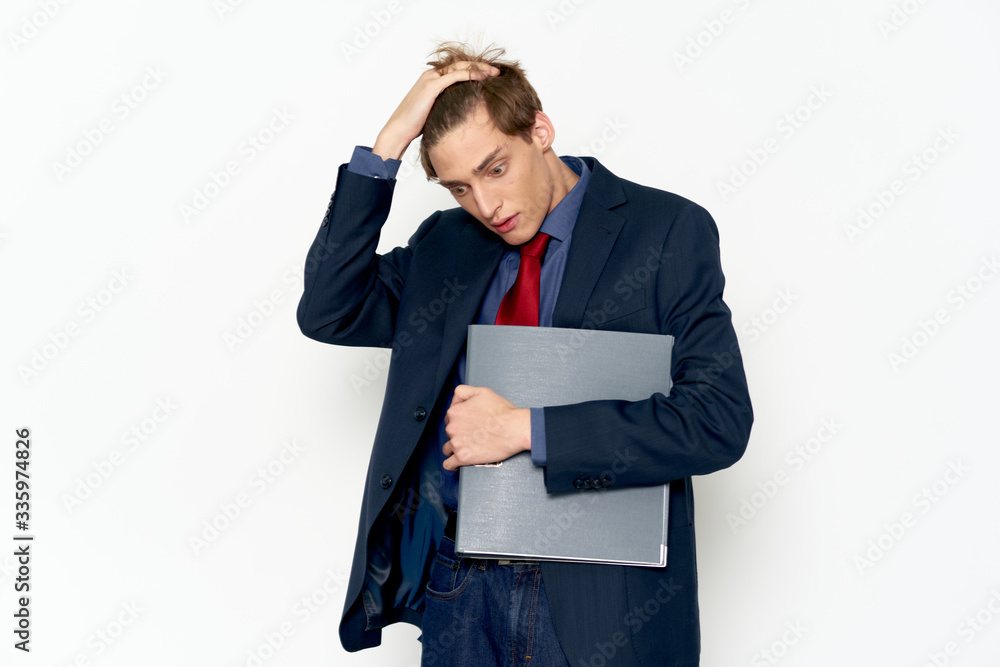 young businessman with a headache young businessman with a headache