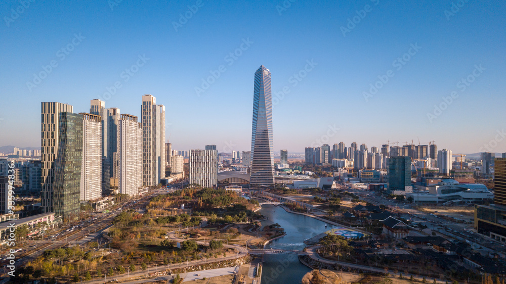 Songdo Central Park. Incheon City,South Korea
