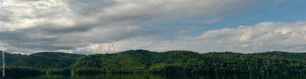 Looking out over the Chilhowee lake, Tennessee.