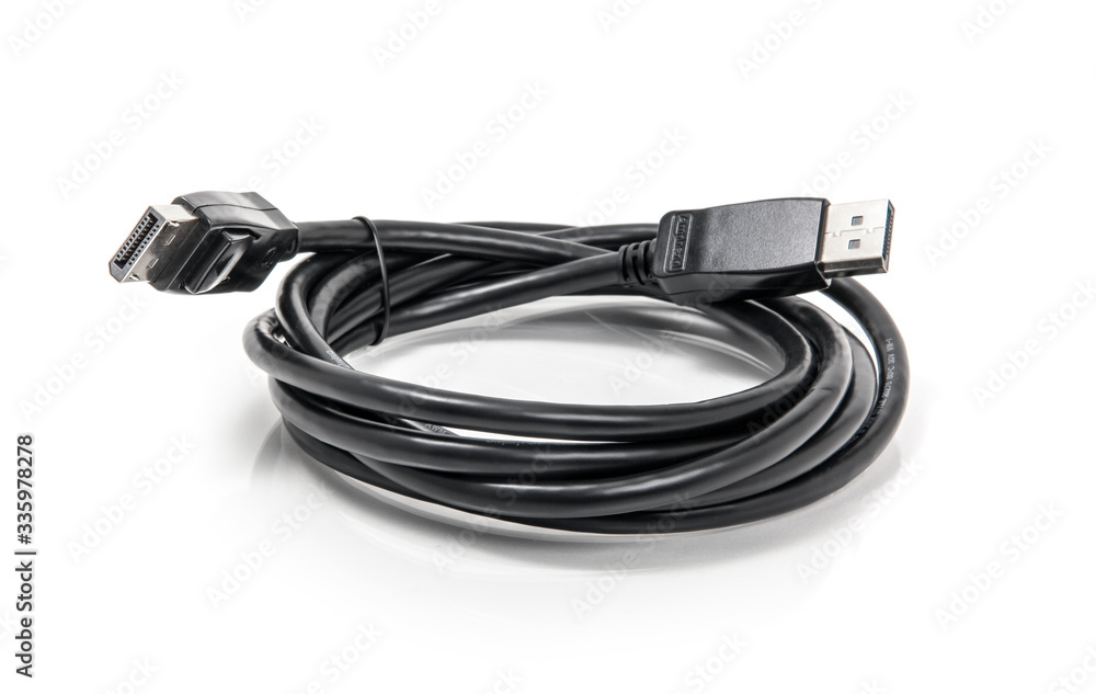 HDMI Cable on a White Background HDMI Cable on a White Background