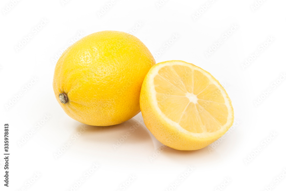Lemons on a White Background