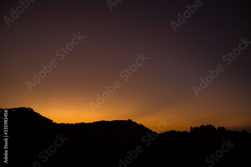 Atardecer en la montaña