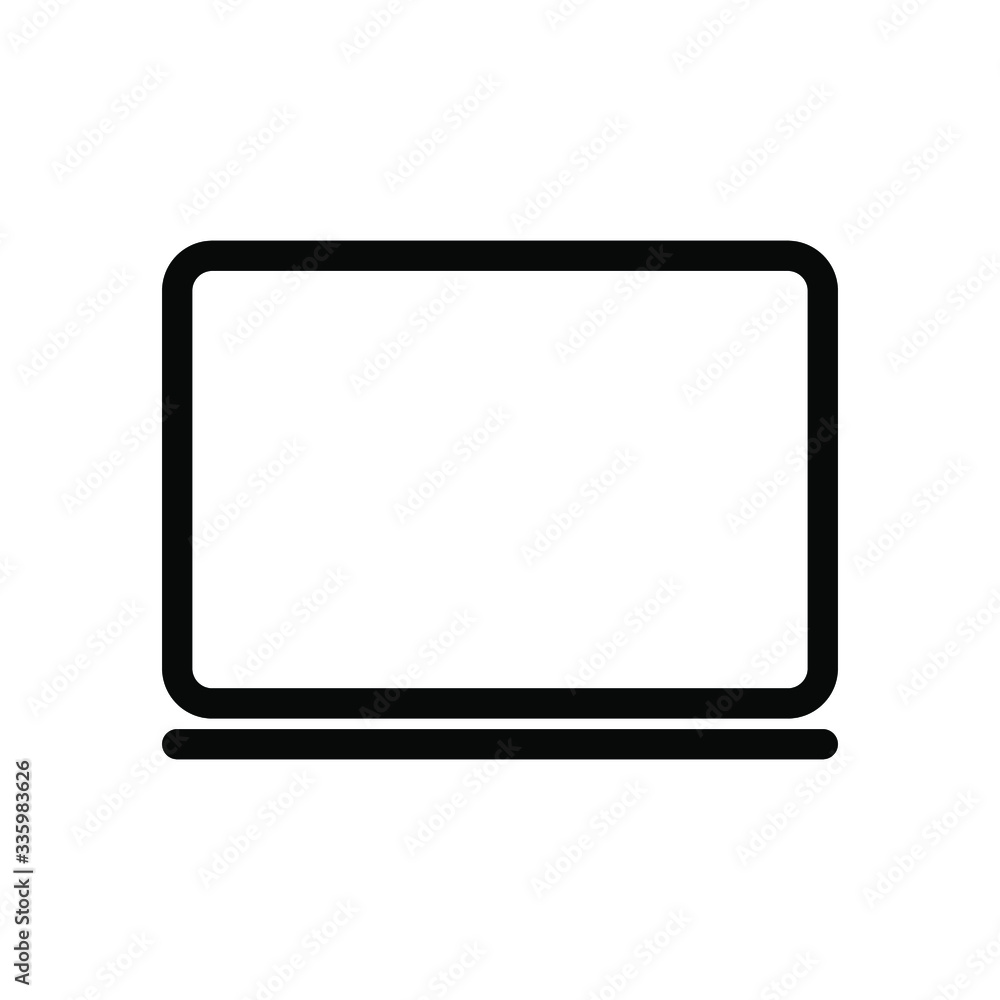 Computer monitor line icons. Stroke vector elements for trendy and modern design. Vector line icons isolated on a white background. Vector illustration Computer monitor line icons. Stroke vector elements for trendy and modern design. Vector line icons isolated on a white background. Vector illustration