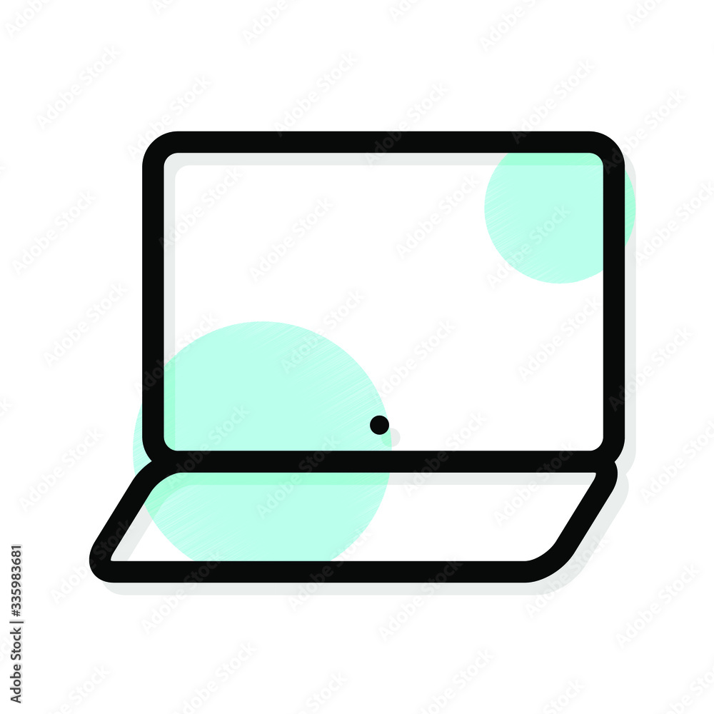 Computer monitor line icons. Stroke vector elements for trendy and modern design. Vector line icons isolated on a white background. Vector illustration Computer monitor line icons. Stroke vector elements for trendy and modern design. Vector line icons isolated on a white background. Vector illustration