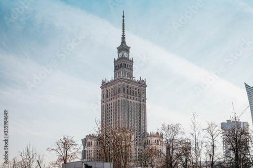 Palace of Culture and Science in Warsaw. The symbolic of communism in Poland