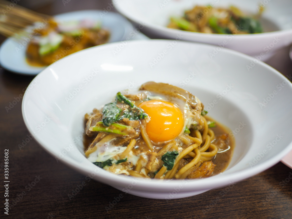 Stir fried noodle with egg, Fried Chinese noodle Stir fried noodle with egg, Fried Chinese noodle
