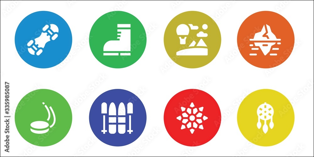 Modern Simple Set of winter Vector filled Icons Modern Simple Set of winter Vector filled Icons