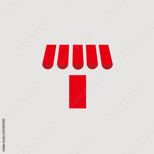 Abstract Letter T with E-Commerce Template Logo Design Modern