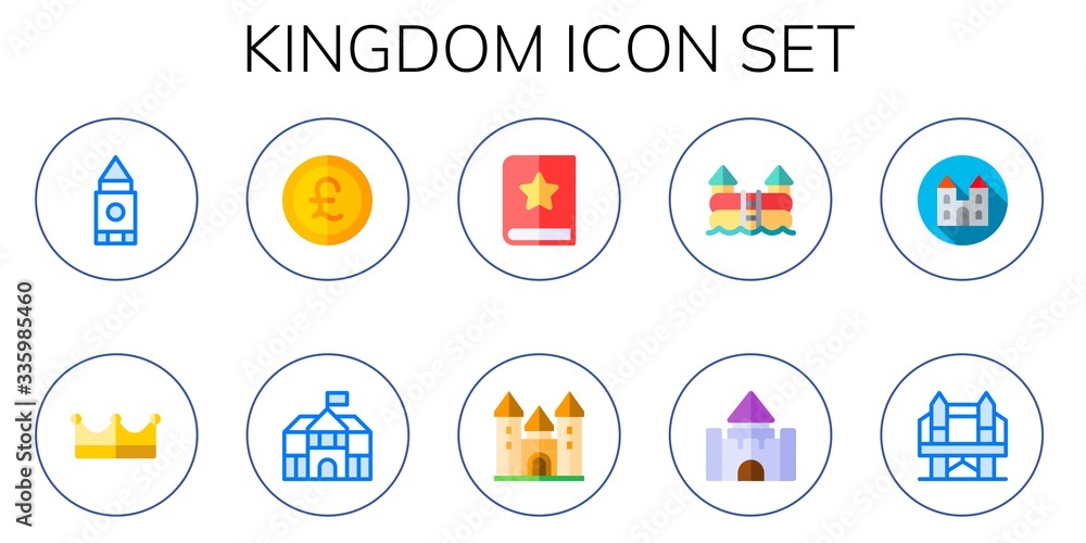 Modern Simple Set of kingdom Vector flat Icons Modern Simple Set of kingdom Vector flat Icons