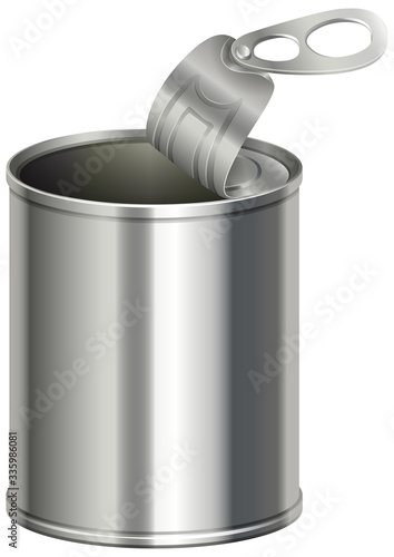 Aluminium can with no label on it