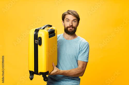 man with yellow shirt and black shirt © SHOTPRIME STUDIO