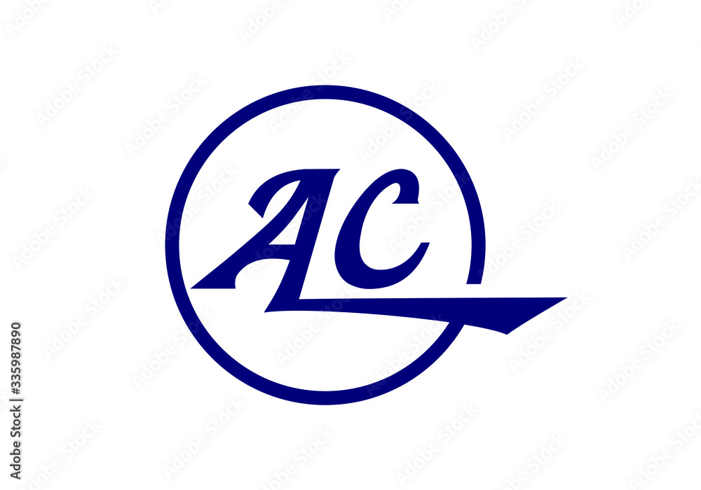 Obraz premium A-C Initial Letter Logo design vector template, Graphic Alphabet Symbol for Corporate Business Identity 