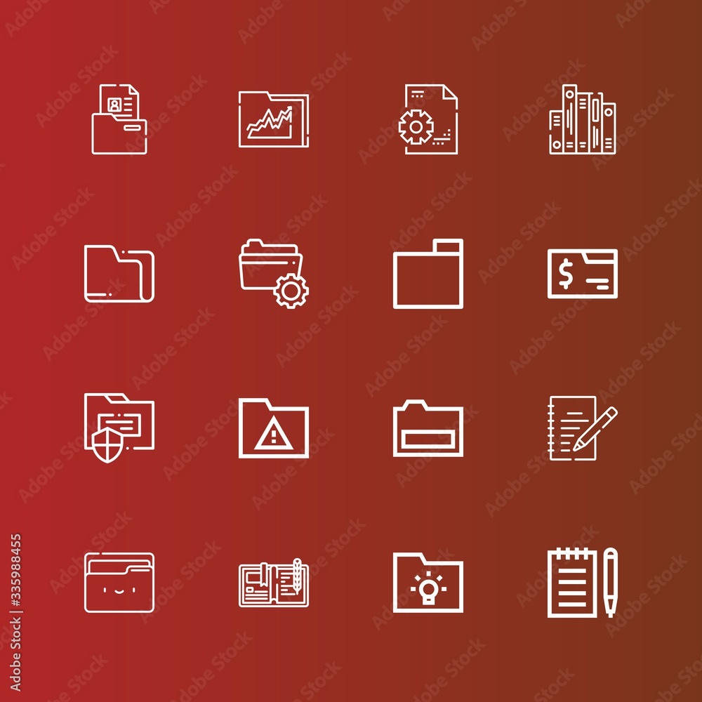 Editable 16 organizing icons for web and mobile Editable 16 organizing icons for web and mobile