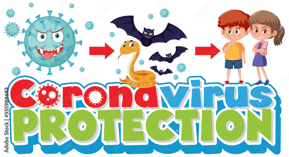 Corona virus protection sign
