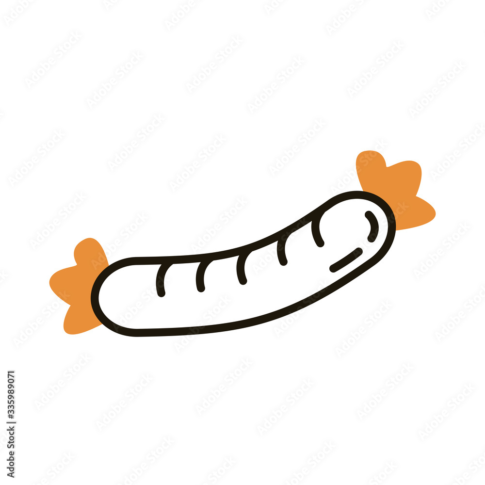 delicious sausage line style icon delicious sausage line style icon