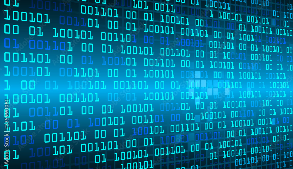 Blue cyber circuit future technology concept background Blue cyber circuit future technology concept background