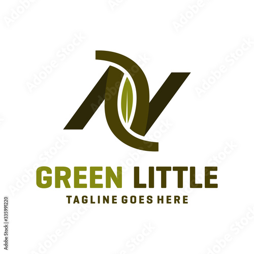 logo design letter AV