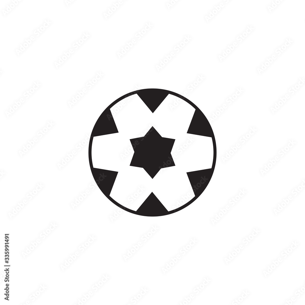 Football logo design vector template Football logo design vector template