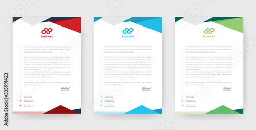 Unique style letter head templates for your Business.