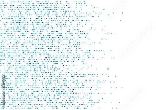 Abstract geometric shiny background with blue dots. Vector design