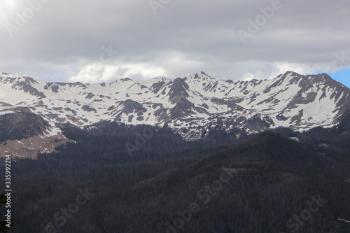 Fototapeta Naklejka Na Ścianę i Meble -  A snow covered mountain. High quality photo