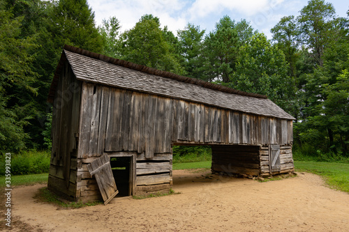 Old farm building, cades cove, smokey mountain national park, Tennessee.