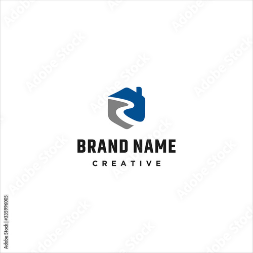 Letter S Home Abstract logo template design in Vector illustration 