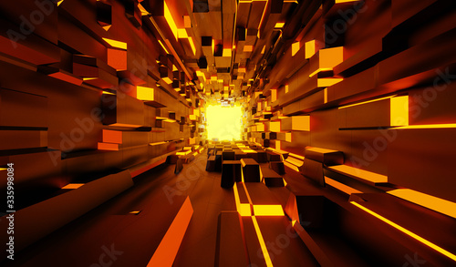 Fototapeta Naklejka Na Ścianę i Meble -  Abstract colorful shape 3d rendering texture background.