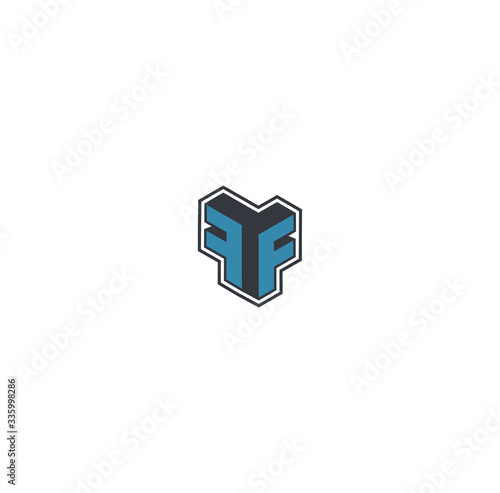 Free Download FF letter icon logo  template - GFXLoad