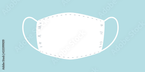 Vector illustration of medical Cloth mask