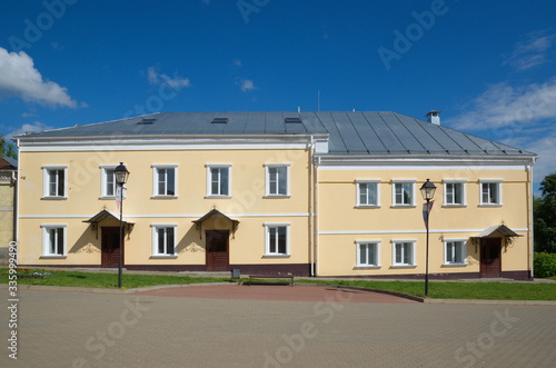 Administrative building on Sovetskaya street in Mosalsk. Kaluga region, Russia photo