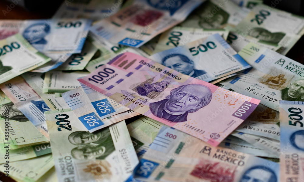 Obraz premium pesos mexicanos