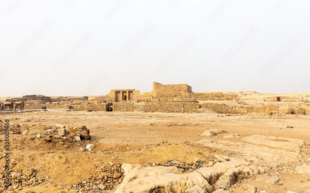 Ruins near to the Great Pyramids of Giza