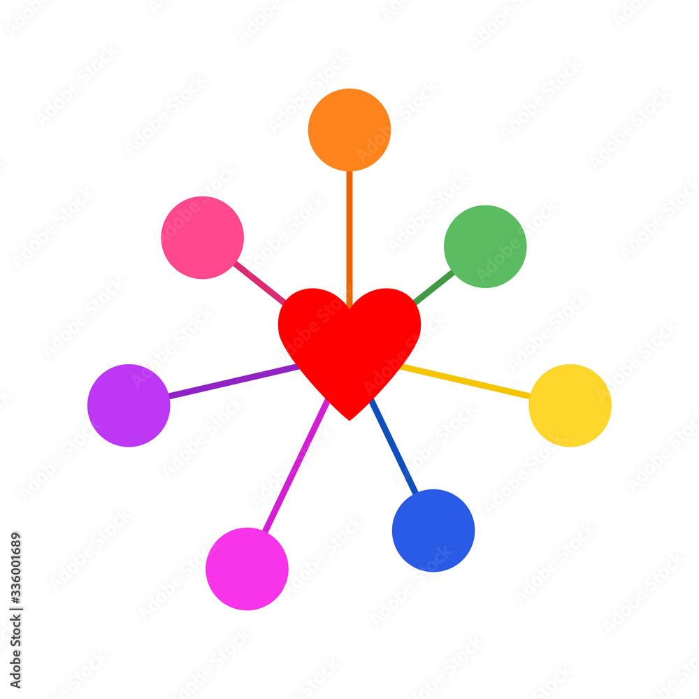 connect logo. red heart connection symbol. brand identity. circle of friends. psychological concept. business logotype. vector template. friendship illustration. design element for social network connect logo. red heart connection symbol. brand identity. circle of friends. psychological concept. business logotype. vector template. friendship illustration. design element for social network