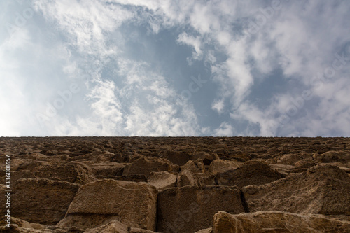 View of Great Pyramids of Giza