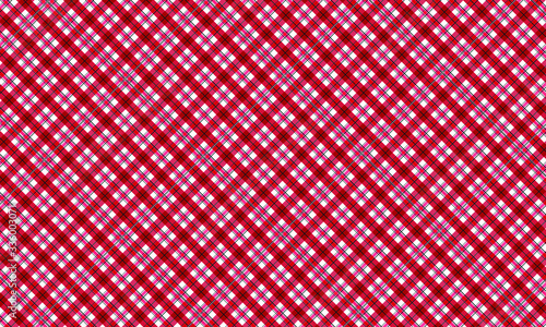 Red & Black Plaid Seamless Pattern with Squares - Background - Wallpaper - Fabric