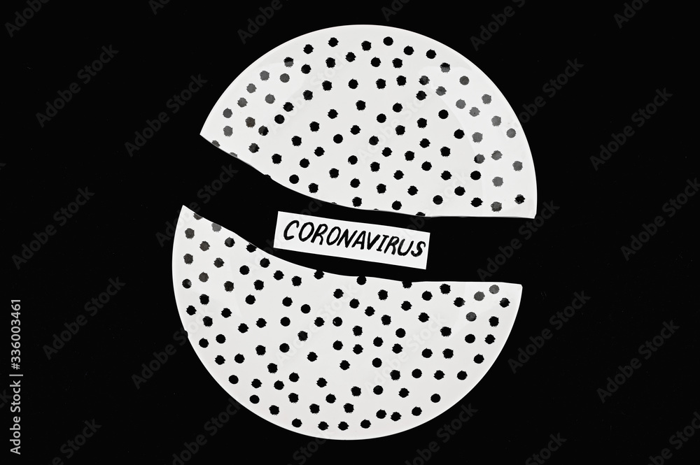 Food closed due to coronavirus. The concept of coronavirus. Food closed due to coronavirus. The concept of coronavirus.