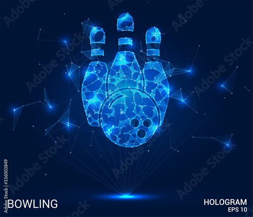Fotografia Hologram bowling