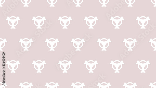 Vector seamless retro pattern, polka dot with virus or covid-19 symbols