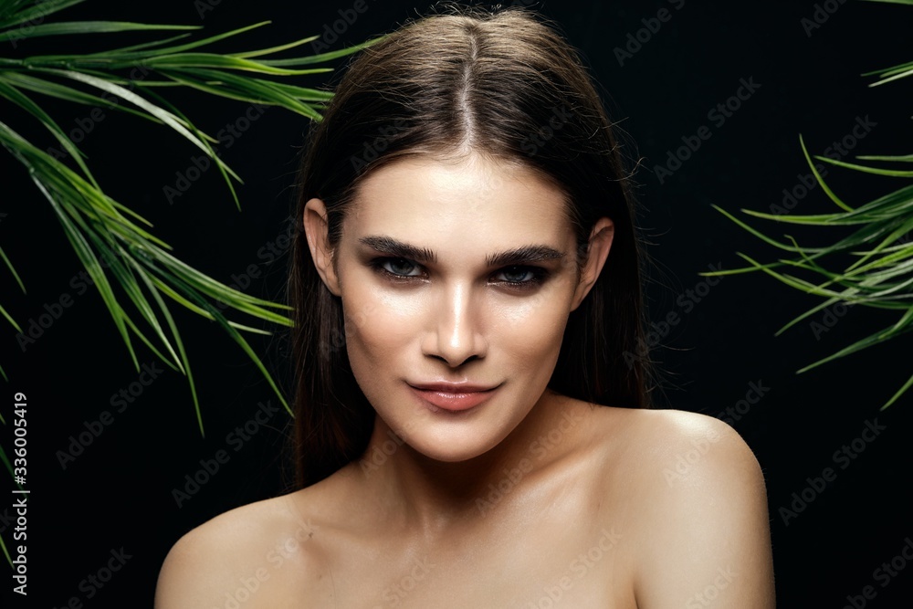 Beautiful woman naked shoulders cosmetics luxury model Beautiful woman naked shoulders cosmetics luxury model