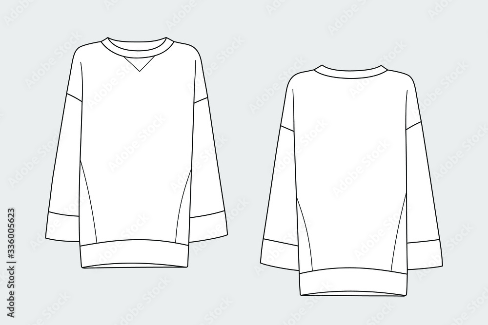 Isolated front and back woman t-shirt fashion Vector Image