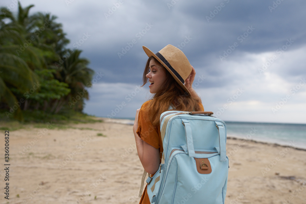 young woman on the beach