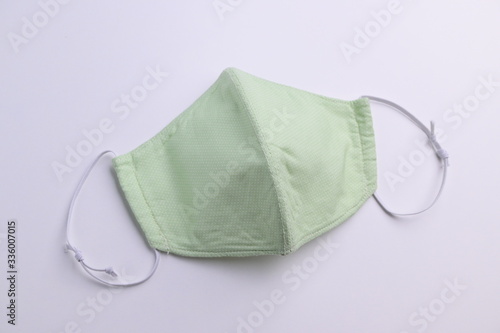 design of face mask handmade sewing from fashion fabric cotton cloth