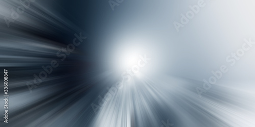 Light ray or sun beam background. Abstract blue neon light flash, spotlight backdrop with sunlight shine on dark background