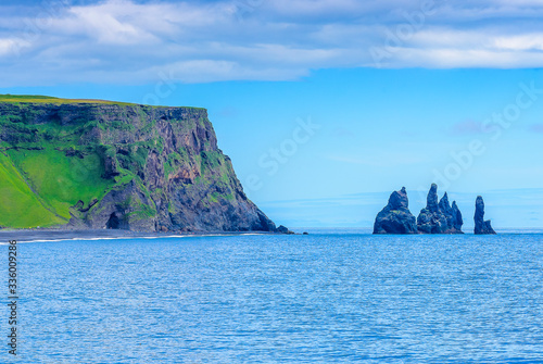 Beautiful rugged Iceland coast at Vik