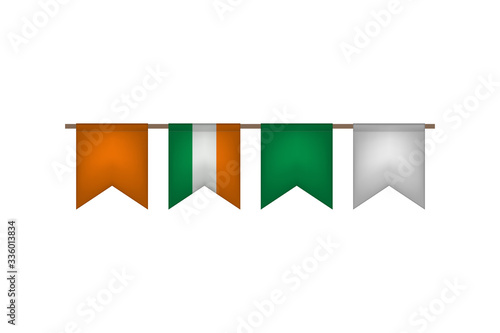 Ireland flag garland