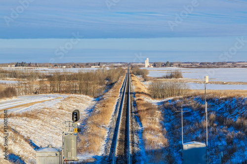 Railroad Tracks in Winter